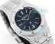 OMF Super Clone Iced Out Audemars Piguet Ultra-Thin Royal Oak Blue Dial Cal.7121 Diamond Watch (6)_th.jpg